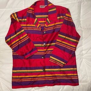 Chico's Multicolor Silk Jacket